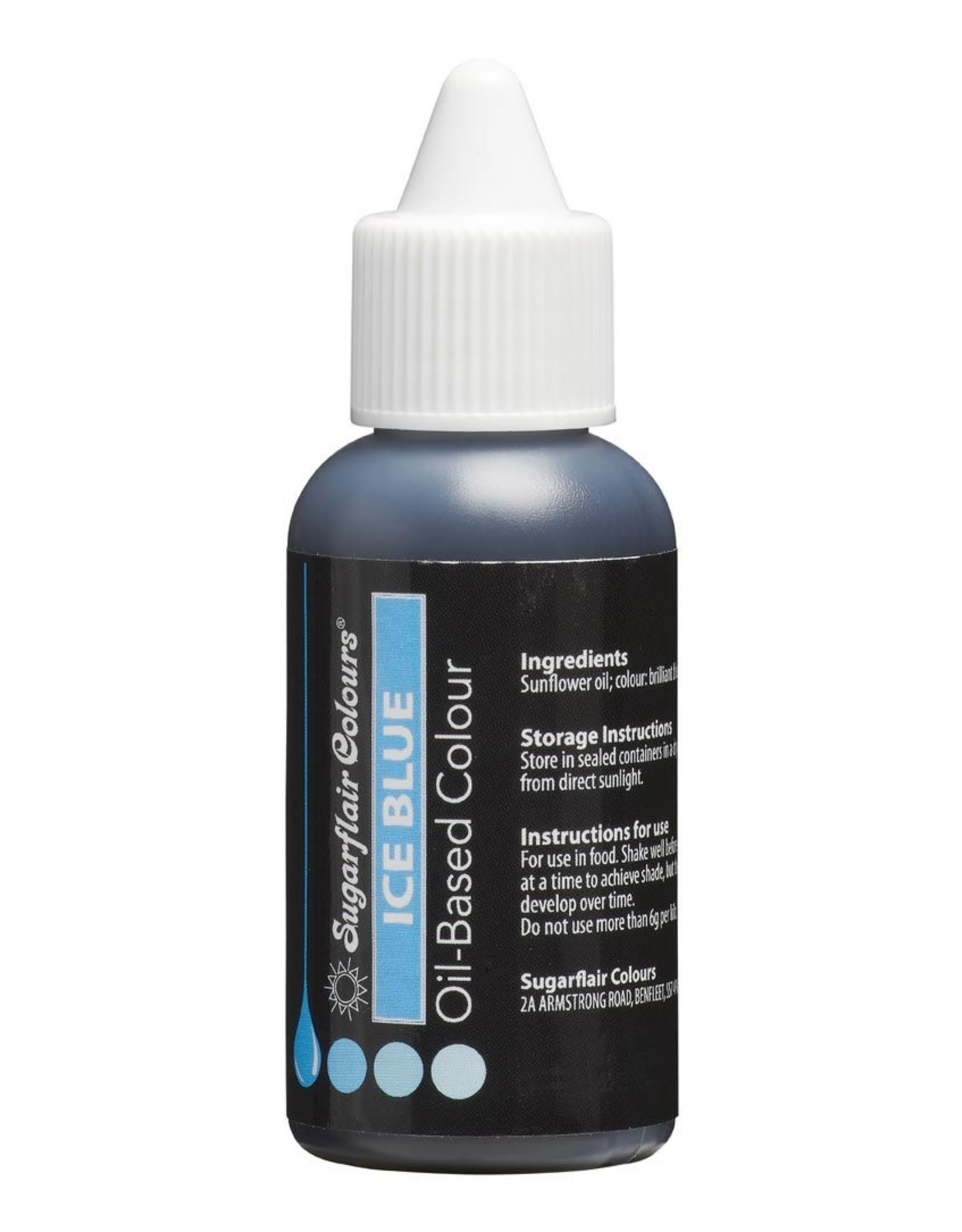 Sugarflair Sugarflair Kleurstof op Oliebasis - Ice Blue 30 ml