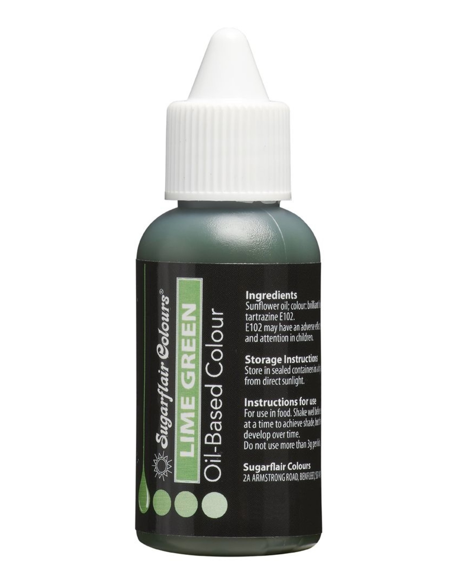 Sugarflair Sugarflair Kleurstof op Oliebasis - Lime Green 30 ml