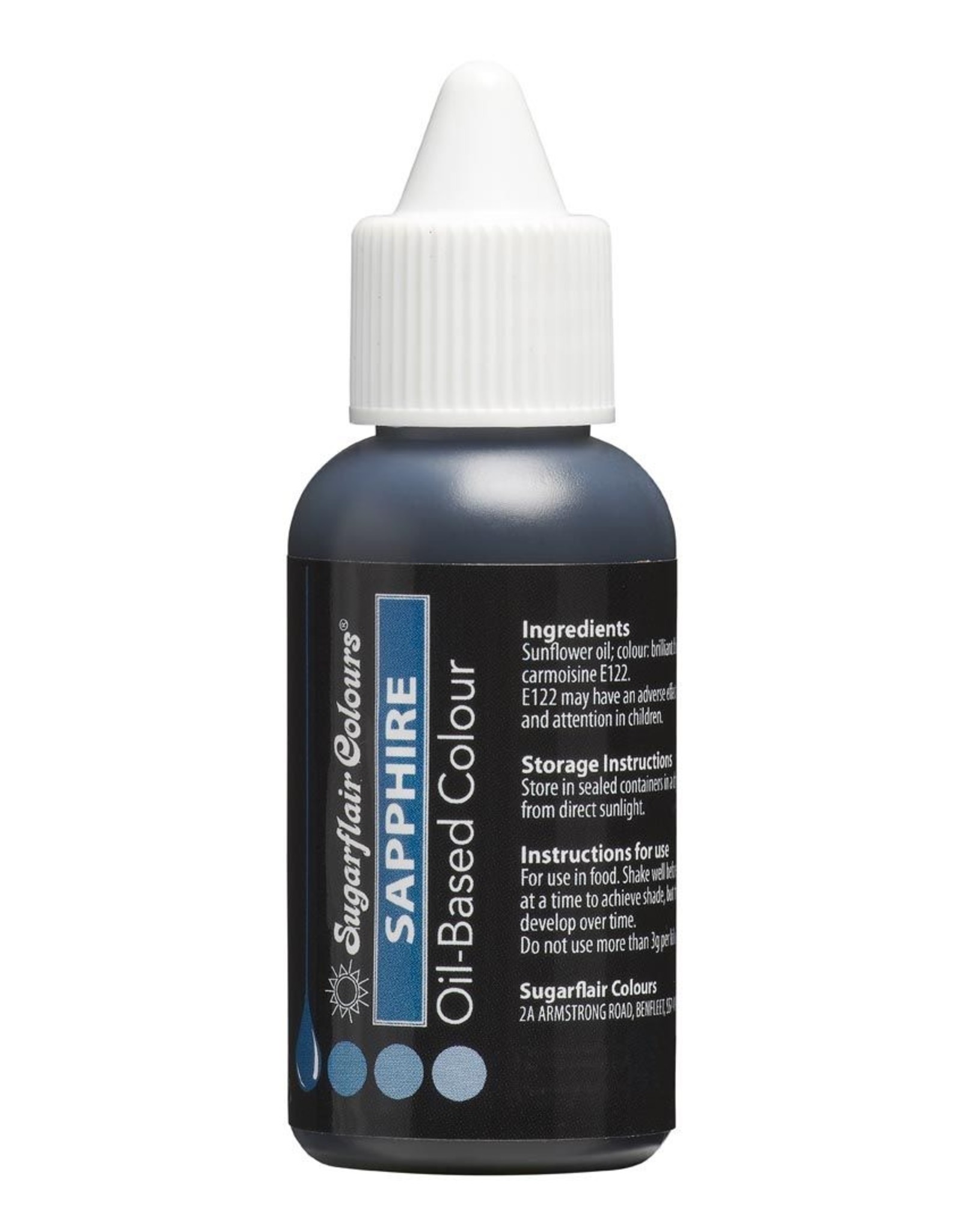 Sugarflair Sugarflair Kleurstof op Oliebasis - Sapphire 30 ml