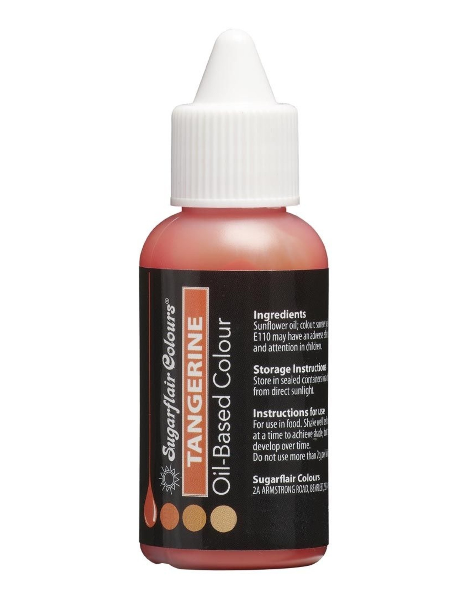 Sugarflair Sugarflair Oil Based Colour - Tangerine 30 ml