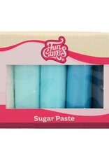 FunCakes FunCakes Rolfondant Multipack Blue Colour Palette 5x100g