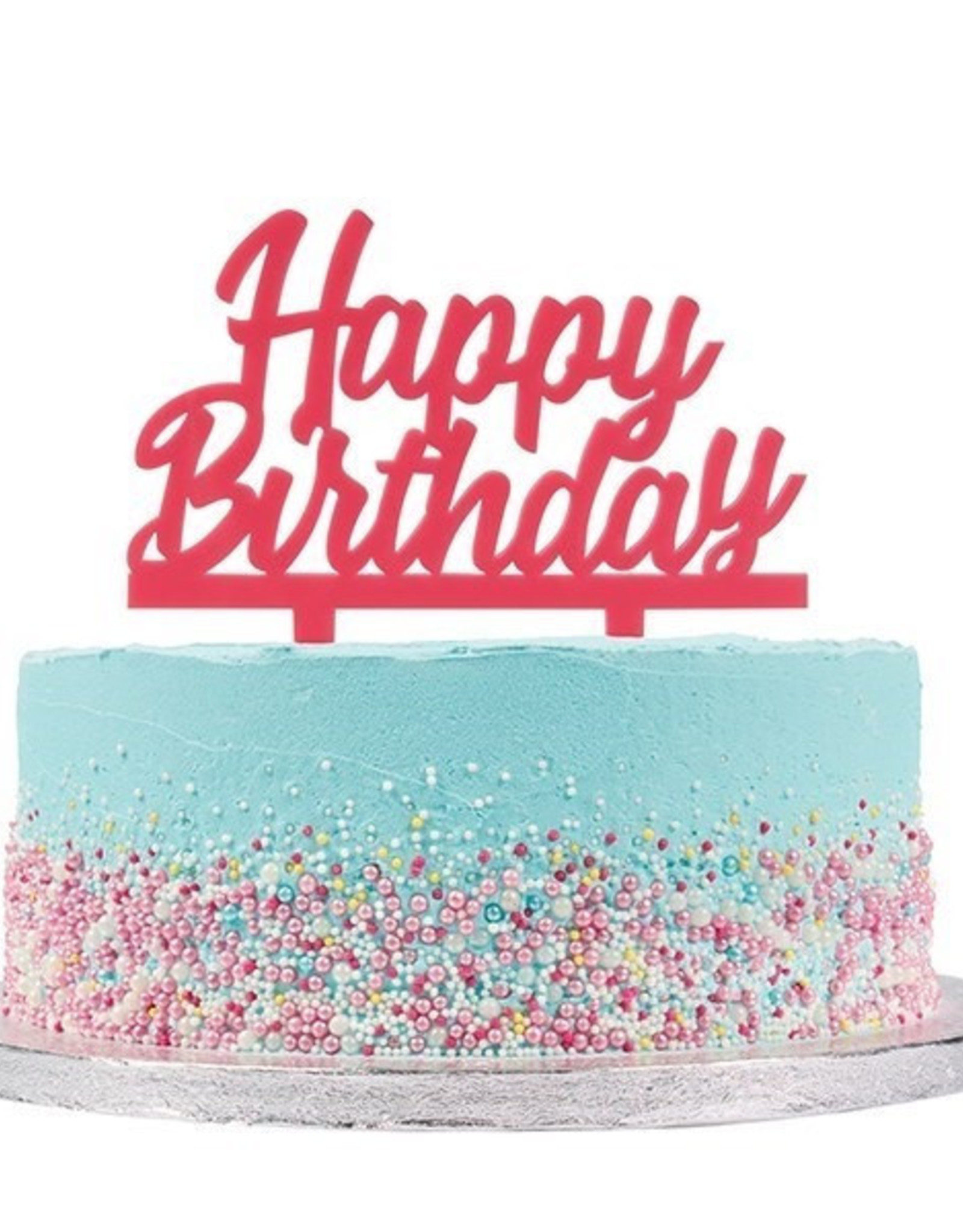Cake Star Cake Star Cake Topper Happy Birthday Roze