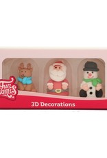 FunCakes FunCakes Suikerdecoratie 3D Kerstfiguren Set/3