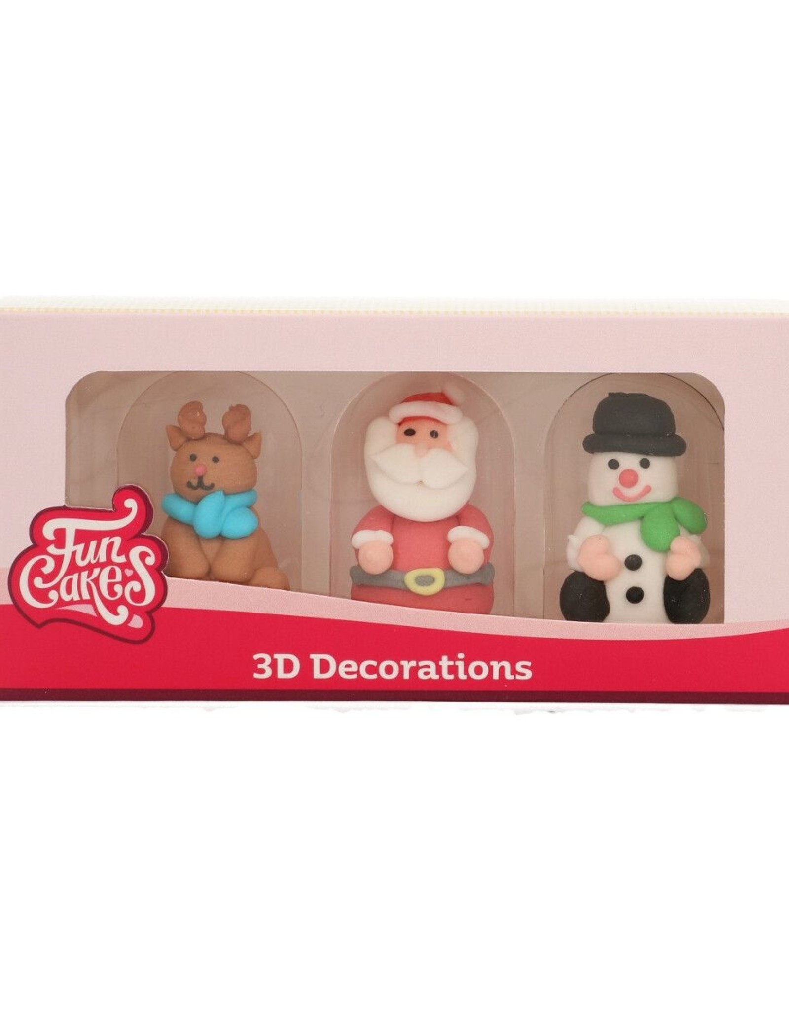 FunCakes FunCakes Suikerdecoratie 3D Kerstfiguren Set/3