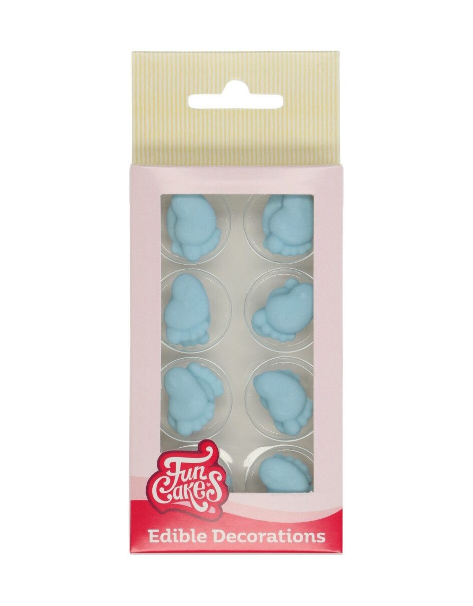 FunCakes FunCakes Suikerdecoratie Baby Voetjes Blauw Set/16