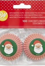 Wilton Wilton Mini Baking Cups Santa Claus pk/100