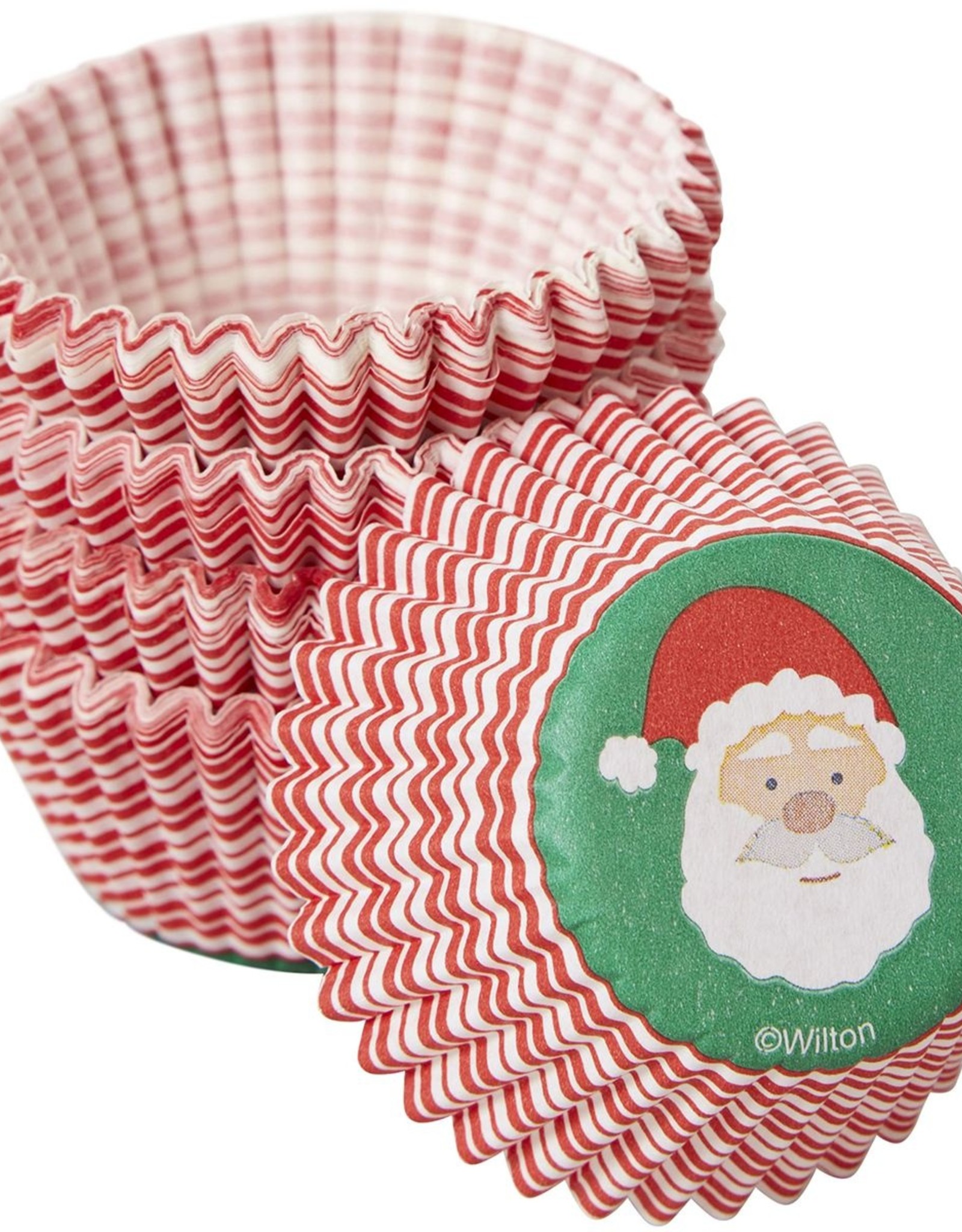 Wilton Wilton Mini Baking Cups Santa Claus pk/100