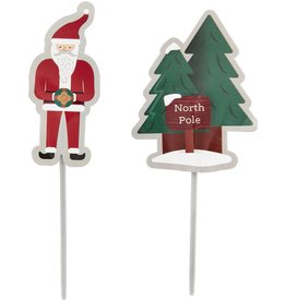 Wilton Wilton Treat Picks Santa pk/12