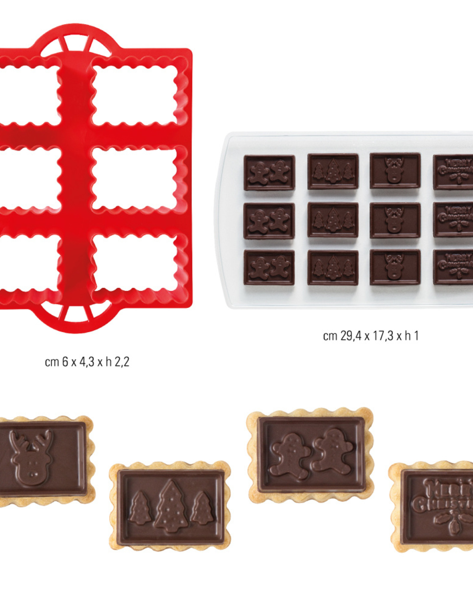 Decora Decora Koekjes Uitsteker Choco Kerst Set/2