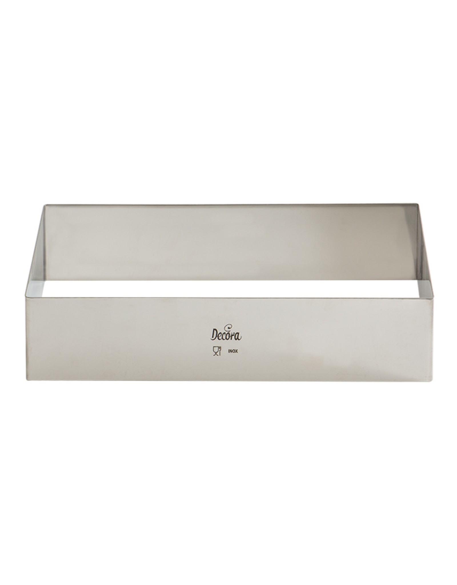 Decora Decora RVS Bakrand Rechthoekige 30x20x4,5cm
