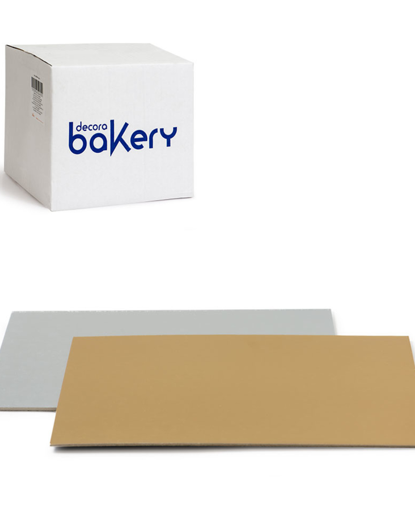 Decora Taartkartons Zilver/Goud Rechthoek 45x35cm 60st
