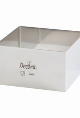 Decora Decora RVS Bakrand Vierkant 20x20x4,5cm