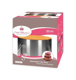 Cake-Masters Cake Ring 20cm Hoog Verstelbaar 18-32cm