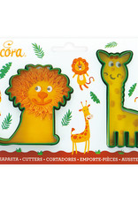 Decora Decora Uitsteker Giraffe en Leeuw Set/2