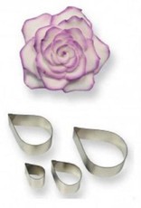 PME PME Rose Flower/Petal cutter set/4