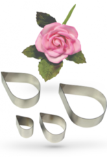 PME PME Rose Flower/Petal cutter set/4