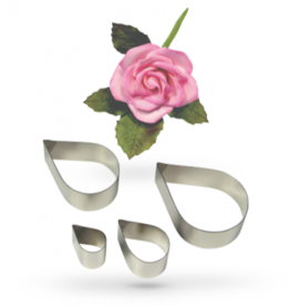 PME PME Rose Flower/Petal cutter set/4
