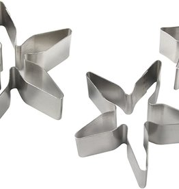 PME PME Rose Calyx/Poinsetta Flower/Petal Cutters set/3