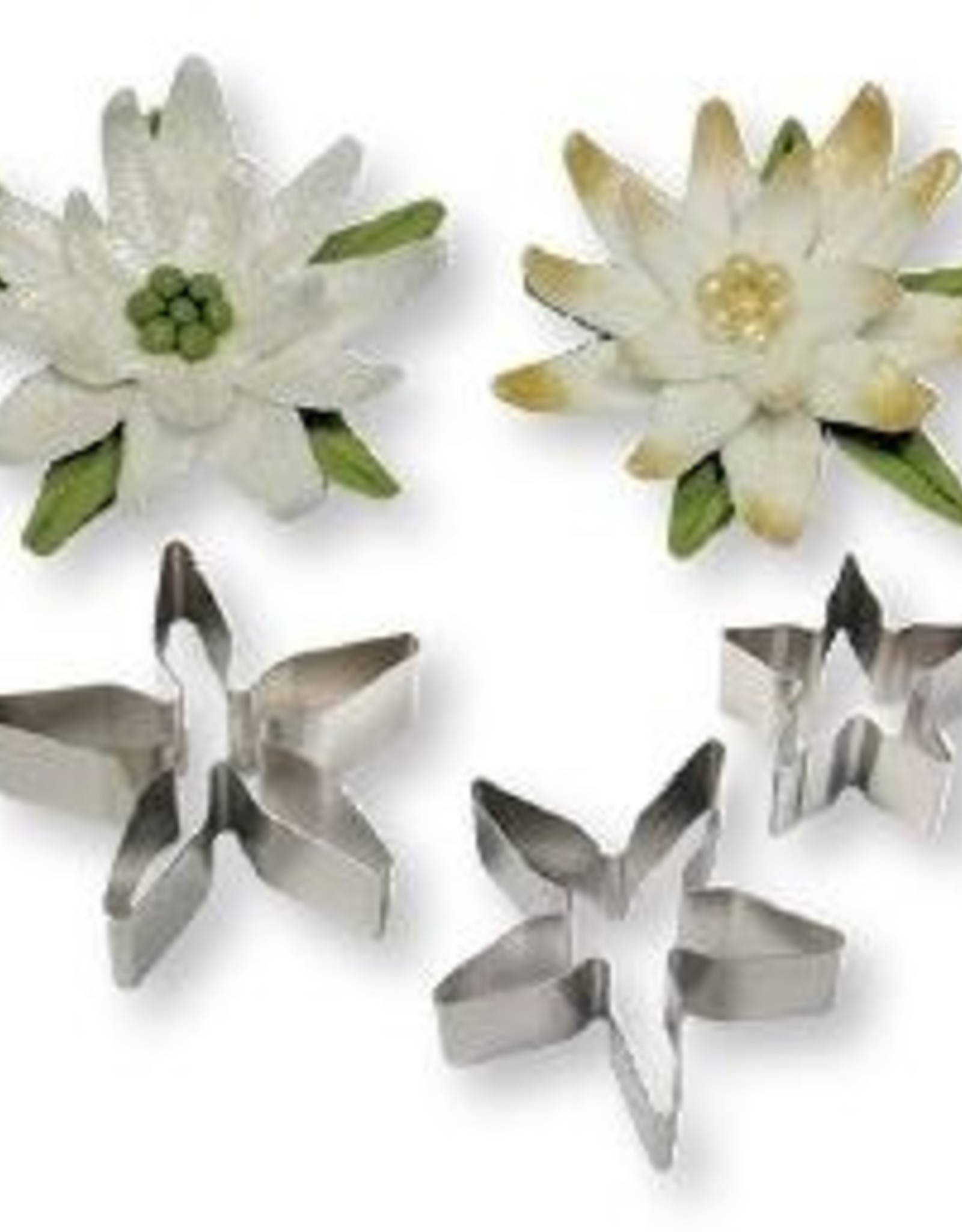 PME PME Rose Calyx/Poinsetta Flower/Petal Cutters set/3
