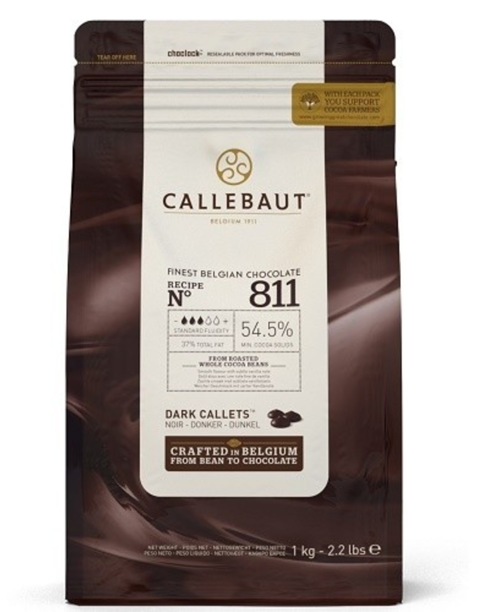 Callebaut Callebaut Chocolade Callets -Puur- 1 kg