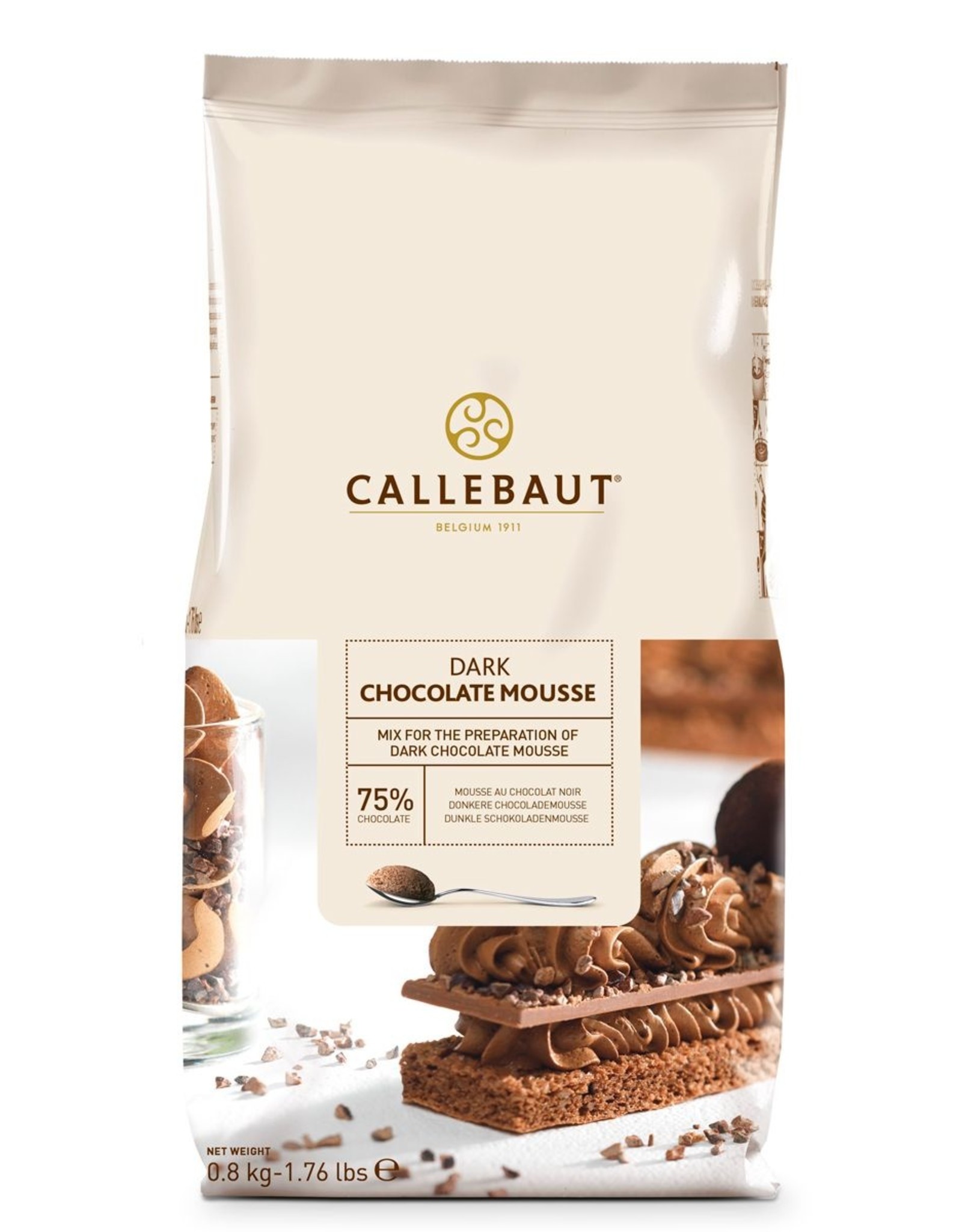 Callebaut Callebaut Chocolade Mousse -Puur- 800g