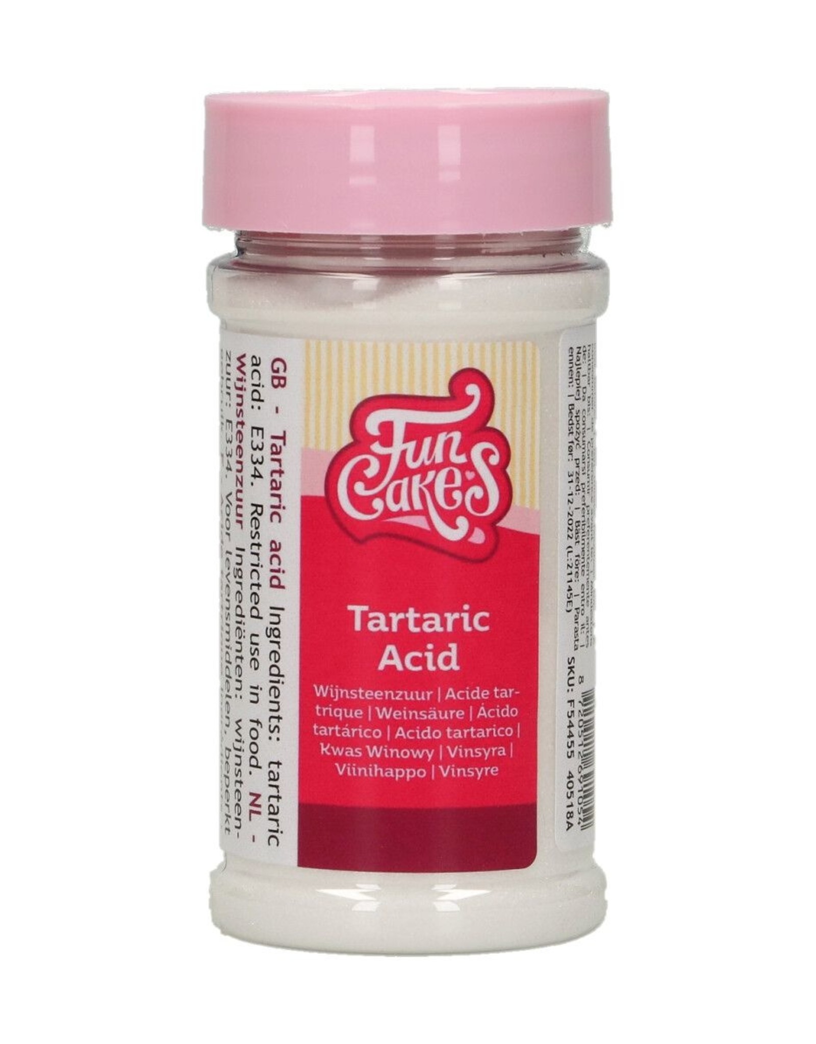 FunCakes FunCakes Wijnsteenzuur - Tartaric Acid - 100 gr.