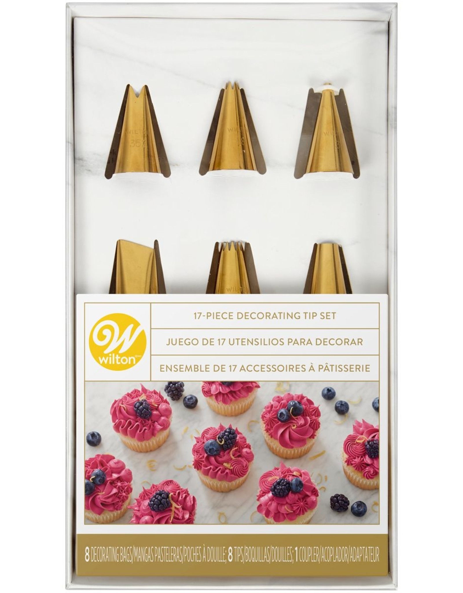 Wilton Wilton Golden Decorating Tip Set/17