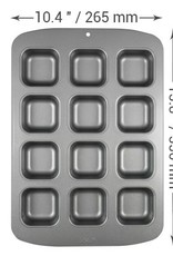 PME PME Non Stick Bakvorm Mini Cup Vierkant/12