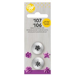 Wilton Wilton Decorating Tip Set Left Handed #106L, #107L