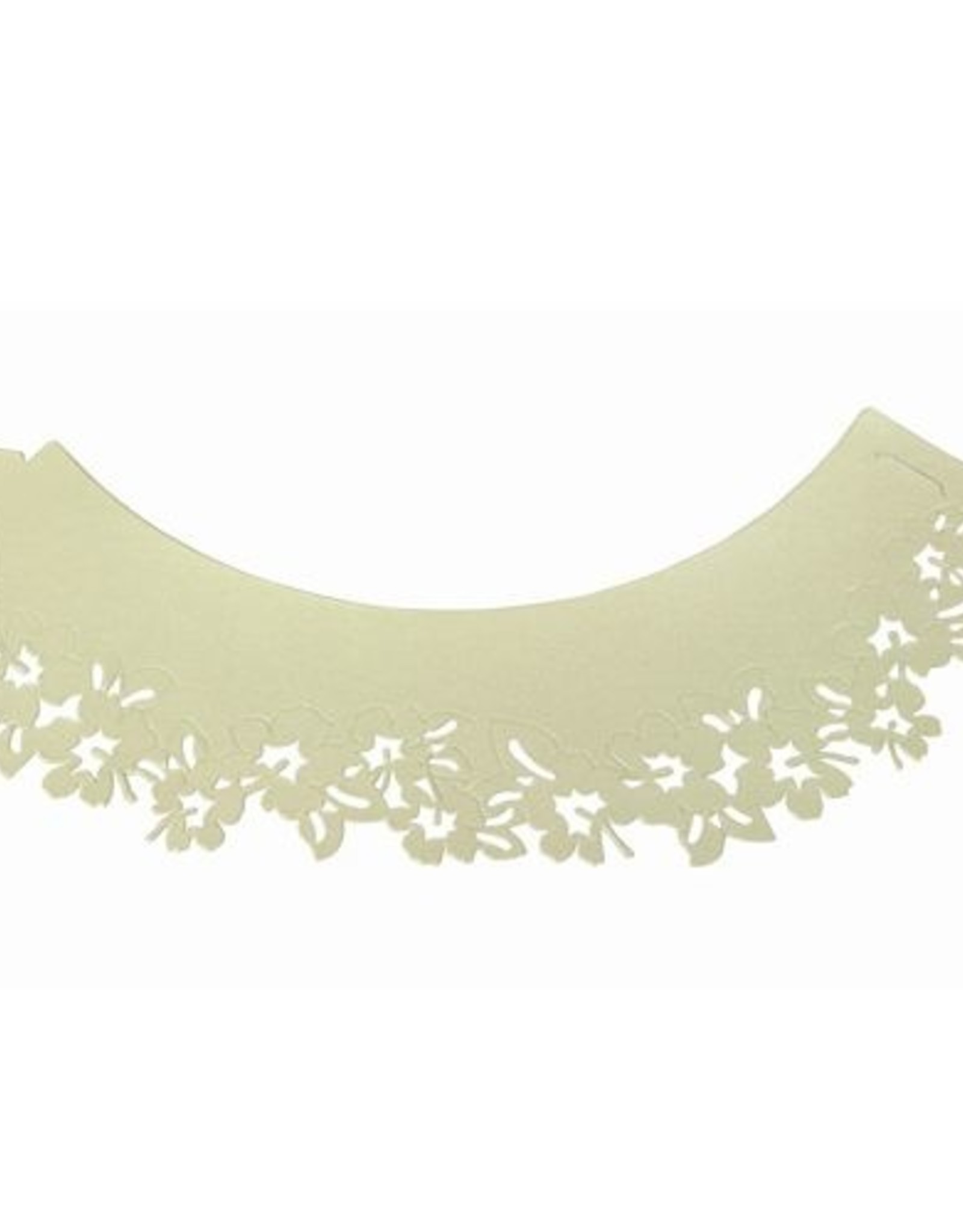 PME PME Cupcake Wrappers Flowers Ivory pk/12