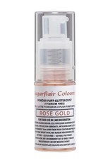 Sugarflair Sugarflair Pump Spray Powder Puff Glitter Dust -Rose Gold- E171 Free 10g