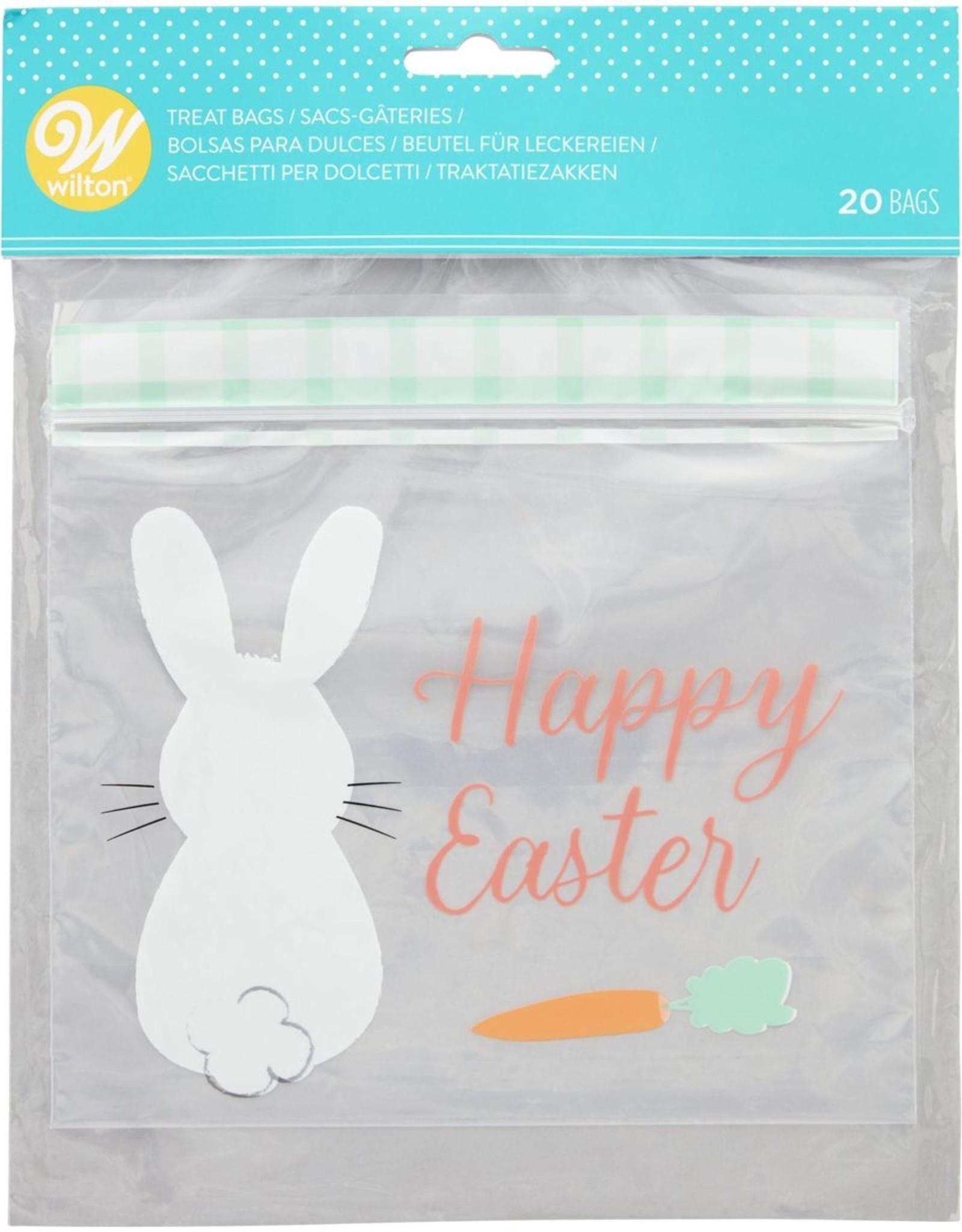 Wilton Wilton Resealable Treat Bags Bunny pk/20