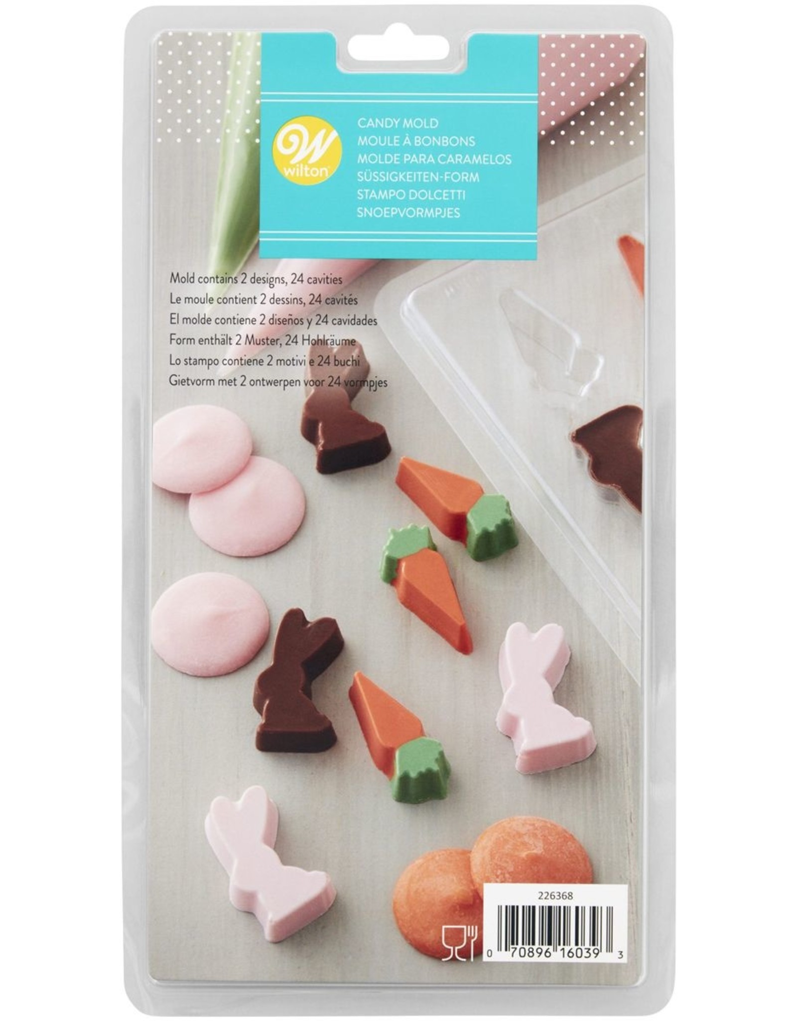 Wilton Wilton Candy Mold Mini Bunny & Carrot