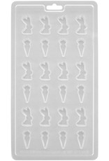 Wilton Wilton Candy Mold Mini Bunny & Carrot