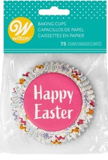 Wilton Wilton Cupcakevormpjes Happy Easter pk/75