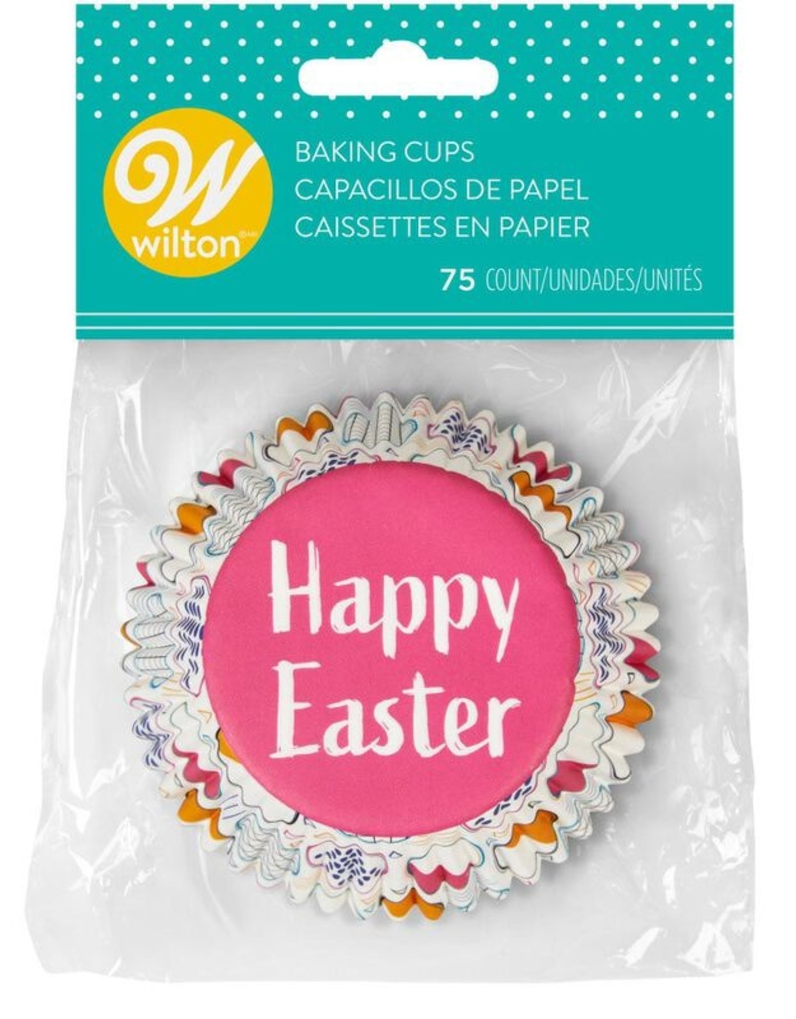 Wilton Wilton Cupcakevormpjes Happy Easter pk/75