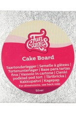 FunCakes FunCakes Cake Board Vierkant 12,5 cm - Zilver