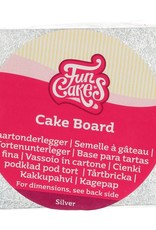 FunCakes FunCakes Cake Board Vierkant 10 cm - Zilver