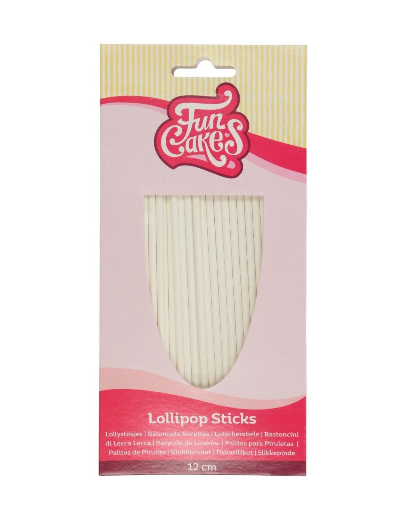 FunCakes FunCakes Lollipop Sticks 12 cm pk/50