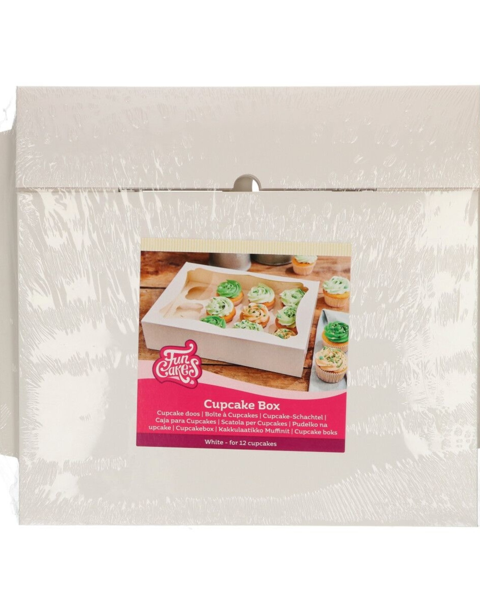FunCakes FunCakes Cupcake Doos 12/24 - Wit pk/3