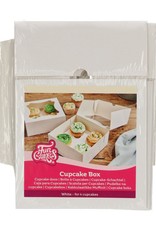 FunCakes FunCakes Cupcake Doos 4/8 - Blanco pk/3