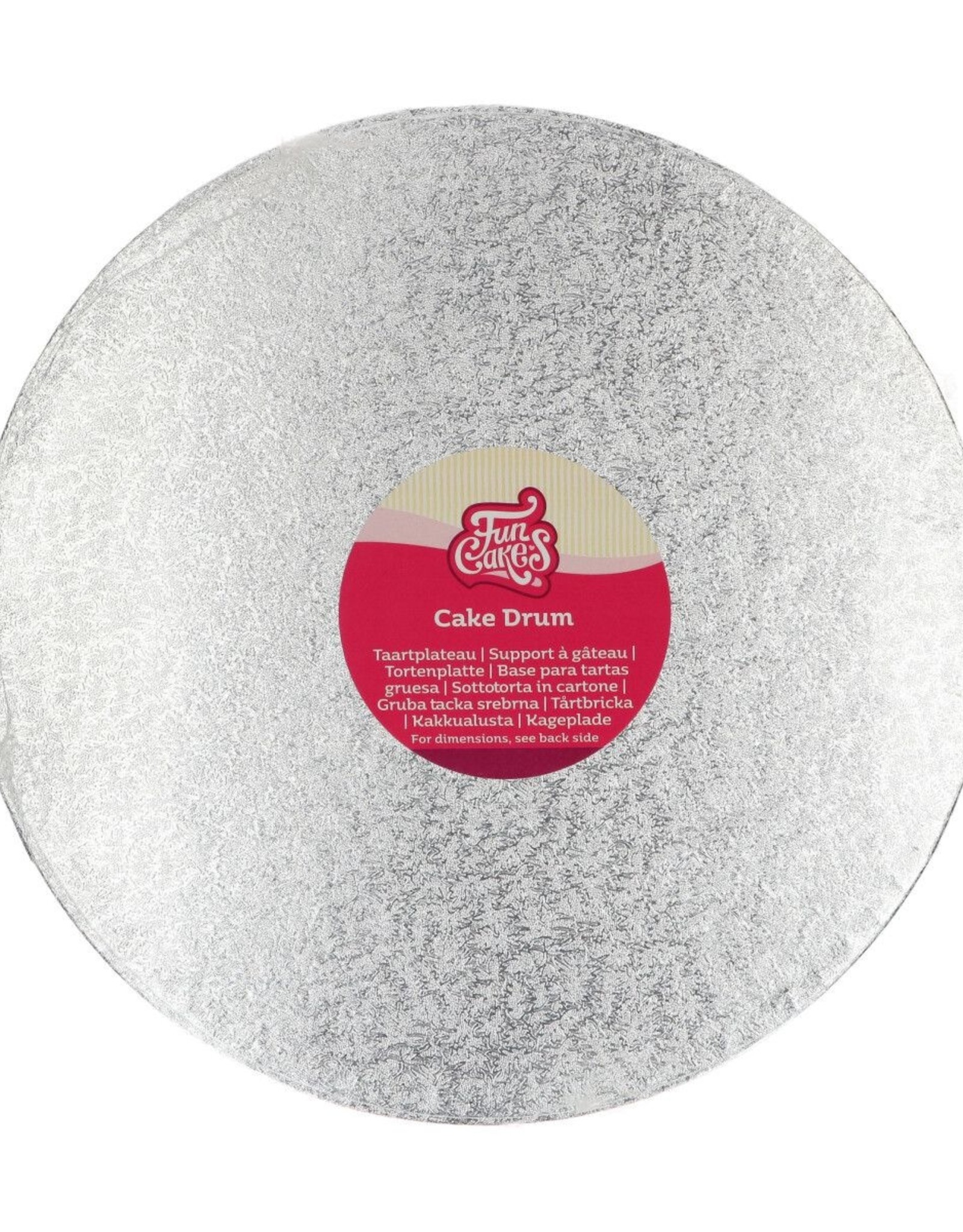 FunCakes Cake Drum Rond Ø 30 cm Zilver