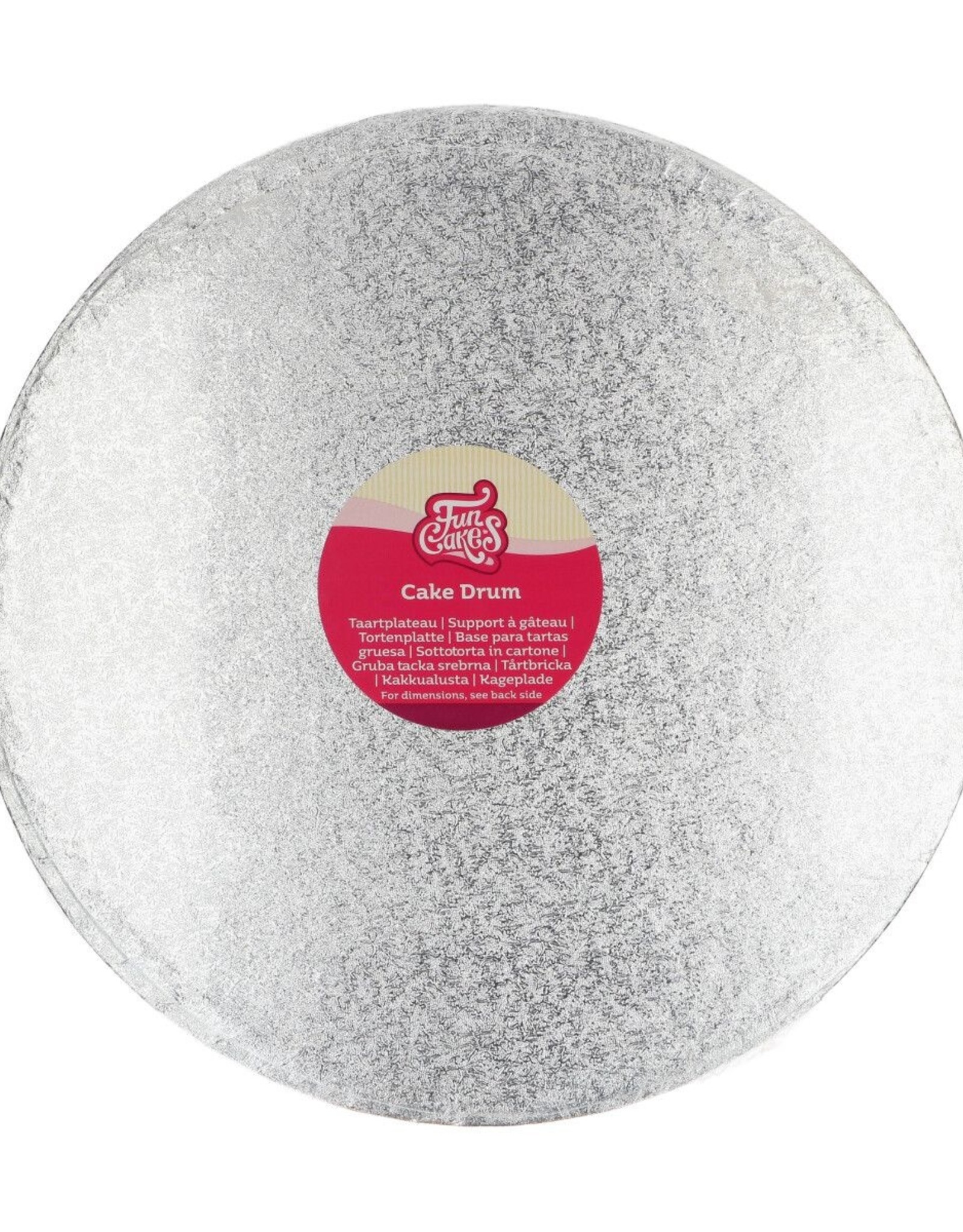 FunCakes Cake Drum Rond Ø 35 cm Zilver