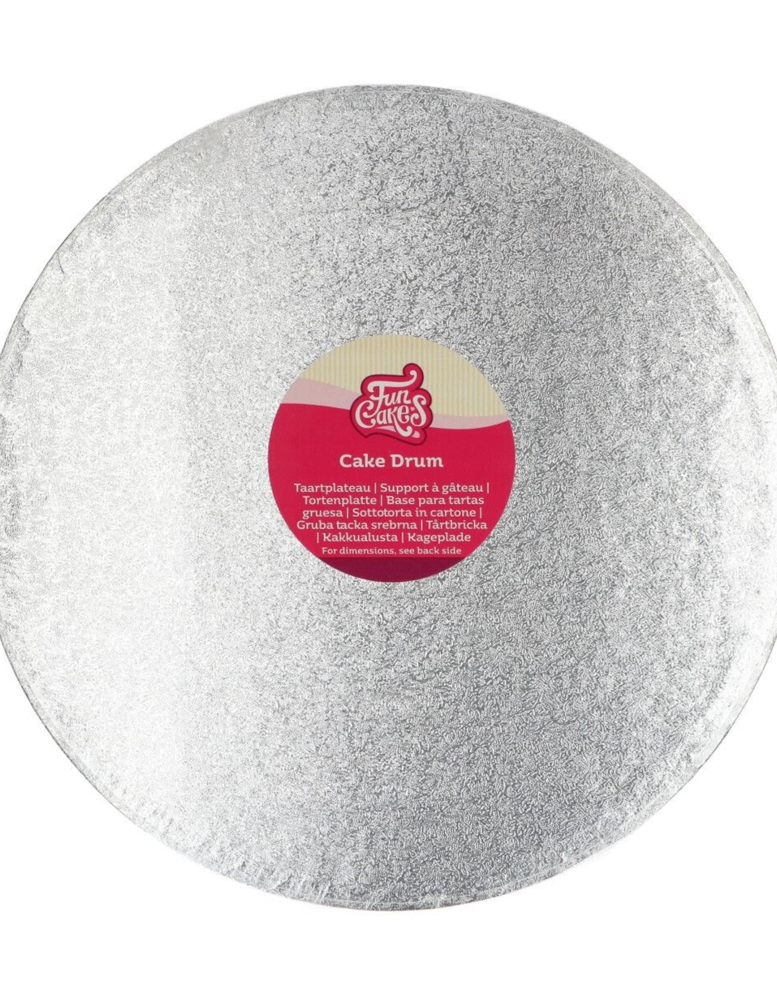 FunCakes Cake Drum Rond Ø 32,5 cm Zilver