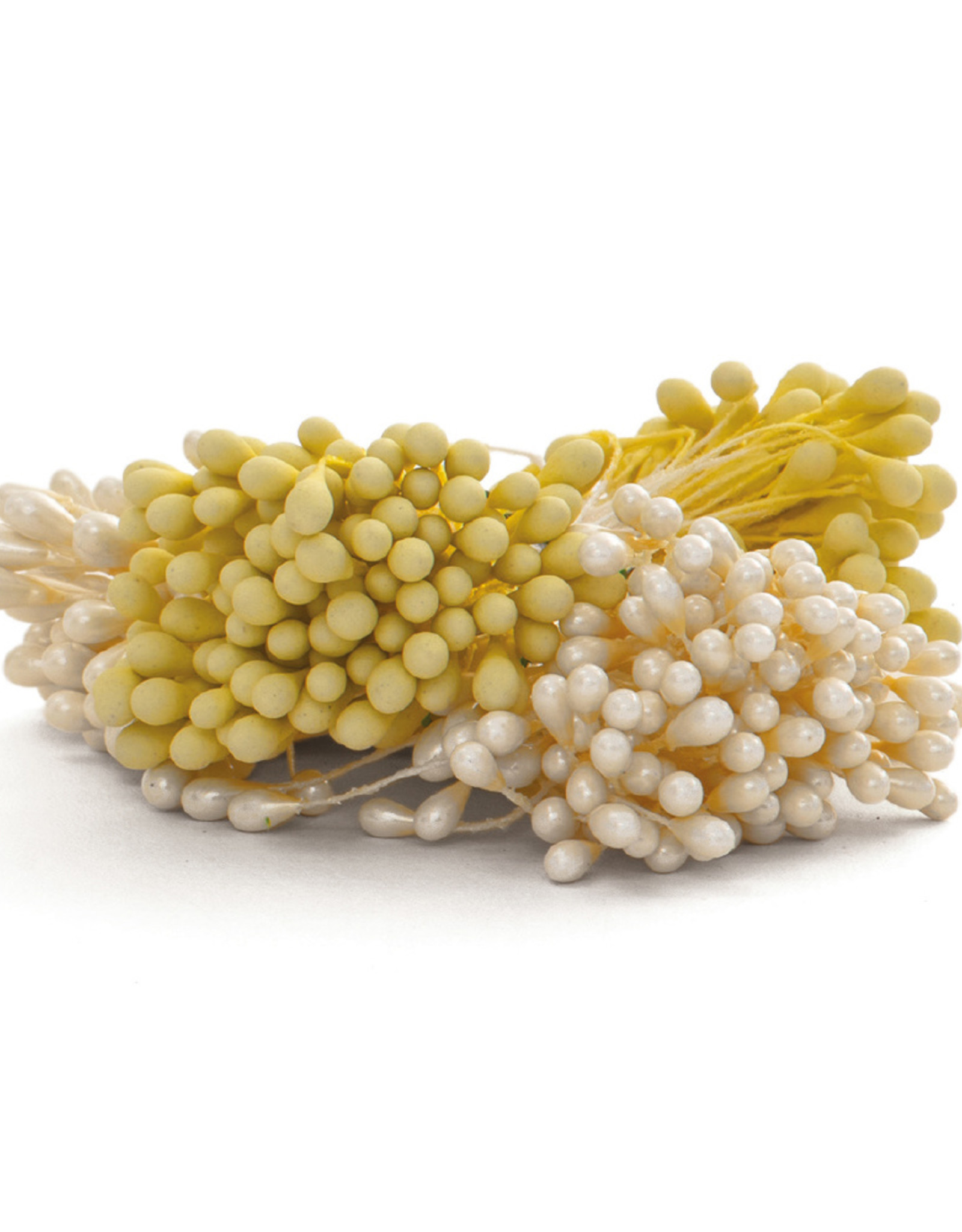 Decora Decora Pistils For Flowers Pearl White/Yellow, 288st.