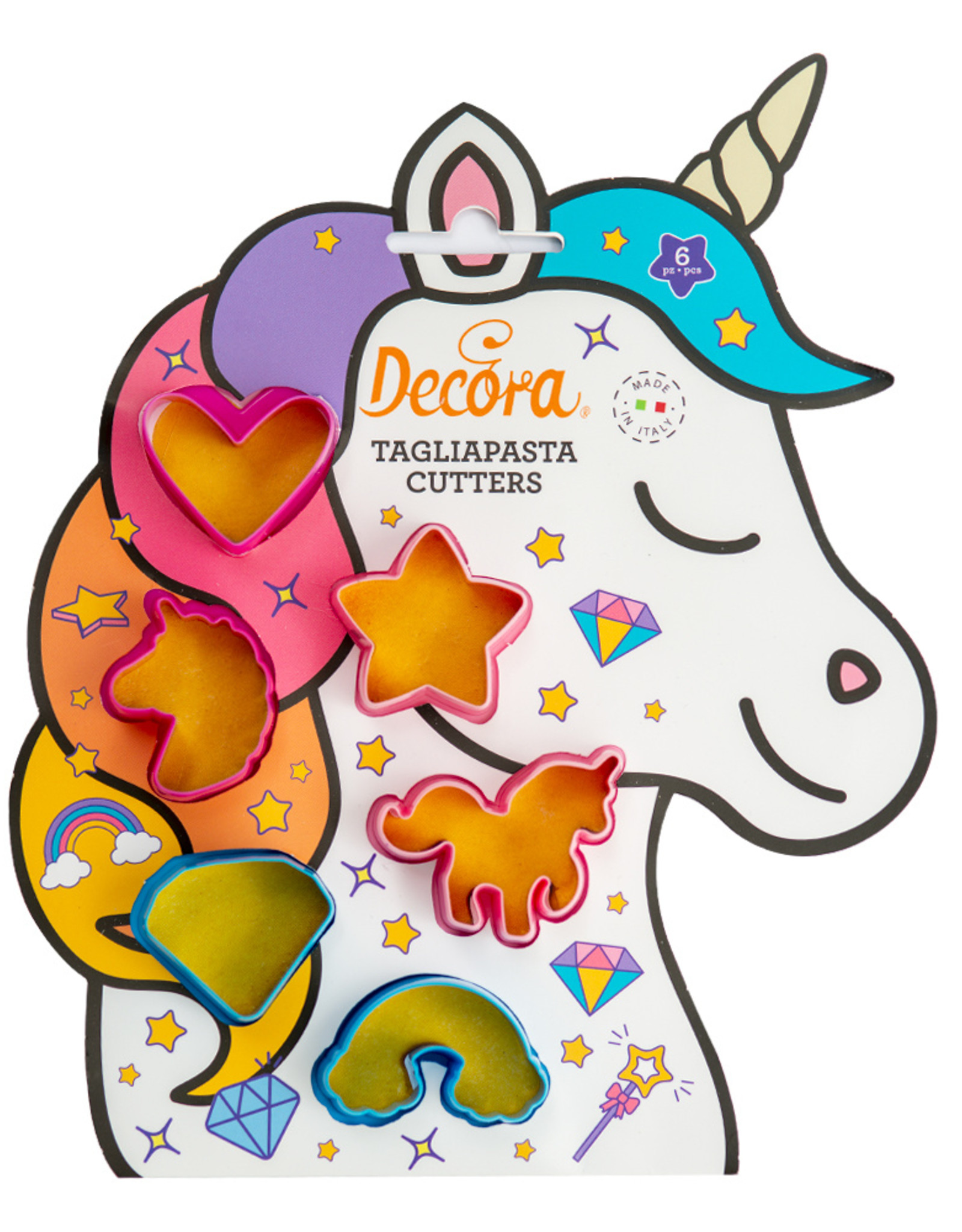 Decora Decora Uitsteker Unicorn/Eenhoorn Set/6