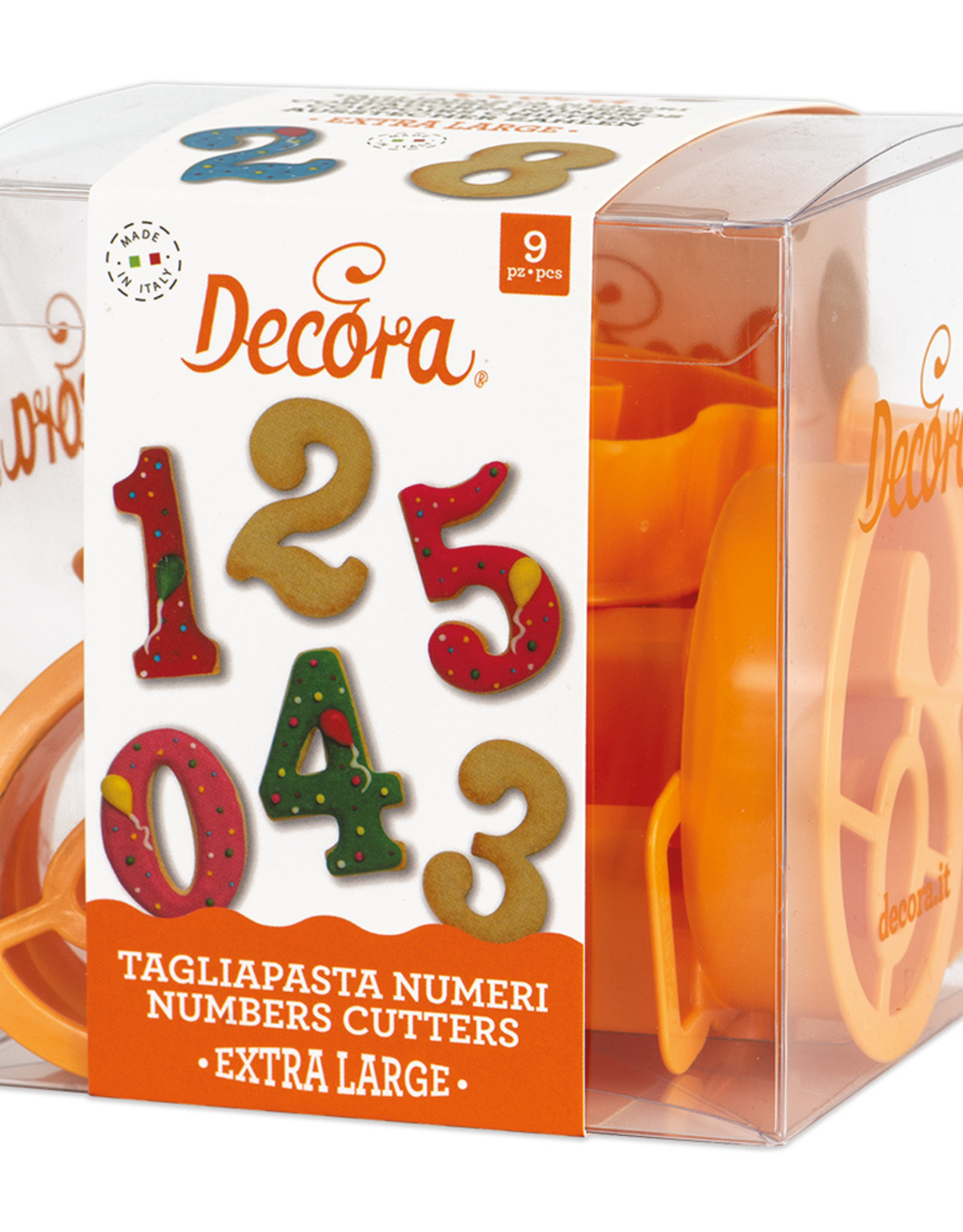 Decora Decora Uitsteker Nummers Extra Groot Set/9