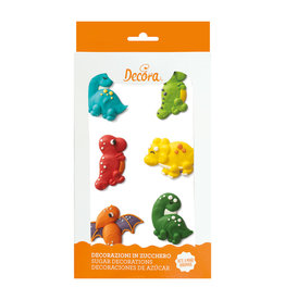 Decora Decora Suikerdecoratie Dinosaurus Set/6