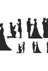 Patchwork Patchwork Cutter Wedding Silhouette Set