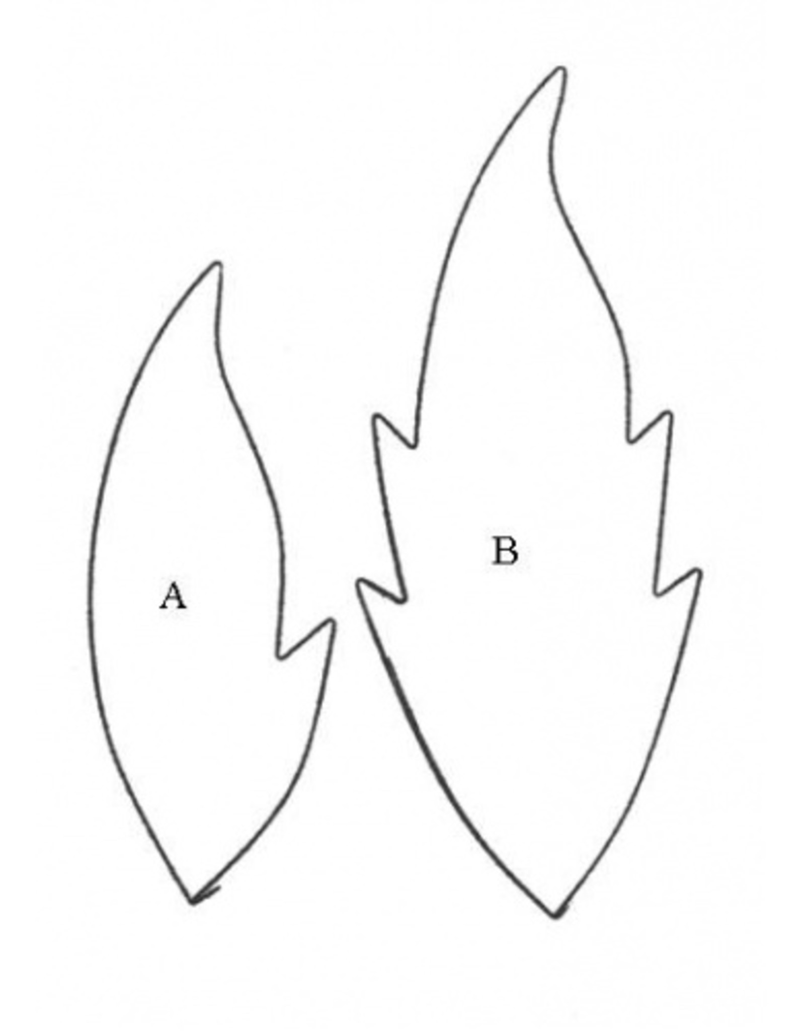 Fine Cut Sugarcraft Fine Cut Clematis Leaf L Set/2